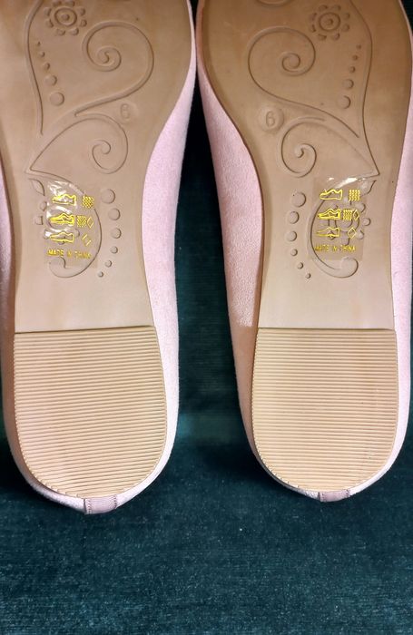 Нарядні туфлі TU 38-39 човники бежеві балетки жіночі/женские