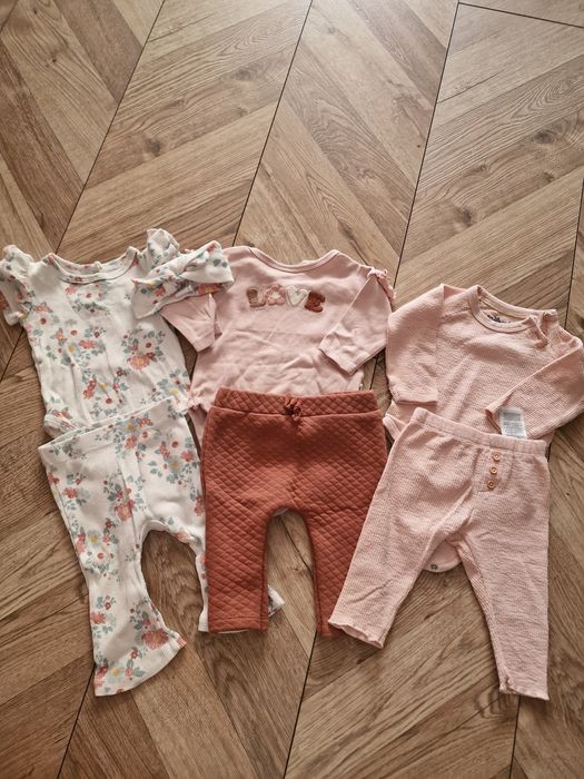 3szt body+ 3szt spodenek rozm 68