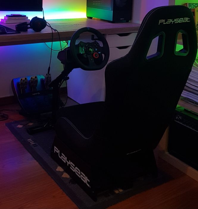 Playseat Evolution + Logitech G29 novo (setup sim racing)