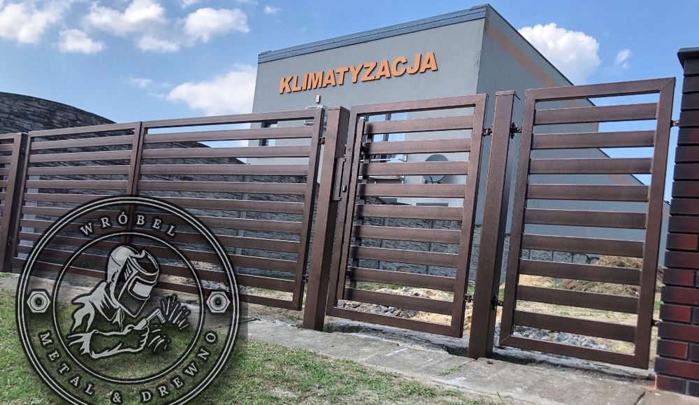 Brama przesuwna bramy przesuwne 3m 4m 5m dwuskrzydlowa wjazdowa ocynkowana panel 3D ogrodzenie plot
