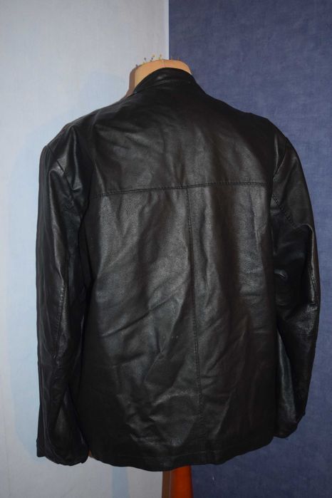 Pierre Cardin Kurtka skórzana czarna męska _XL