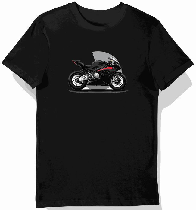 Koszulka męska czarna z Wzorem BMW S1000RR M