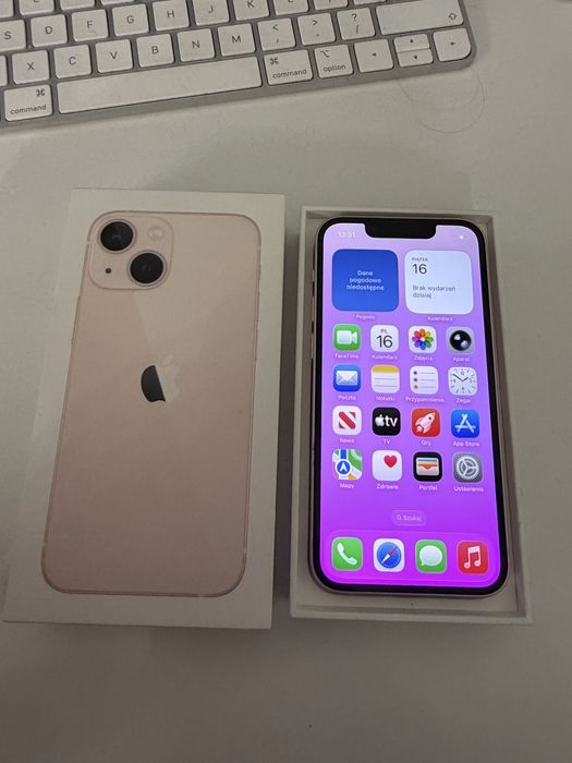 iPhone 13 mini 256gb Pink Idealny Bateria 100%