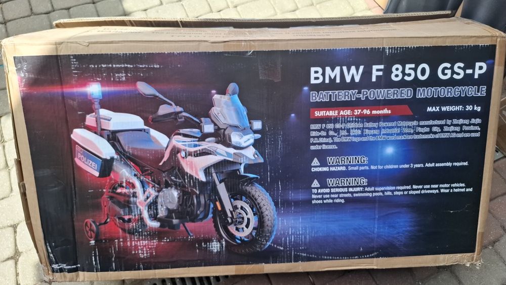 Motor Policyjny BMW F 850 GS-P 2x35W 12V7Ah BIAŁY