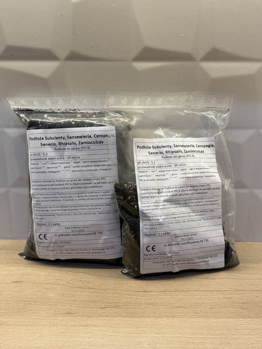 ziemia podłoże do pieniążka, sukulety, sansewieria, ceropegia