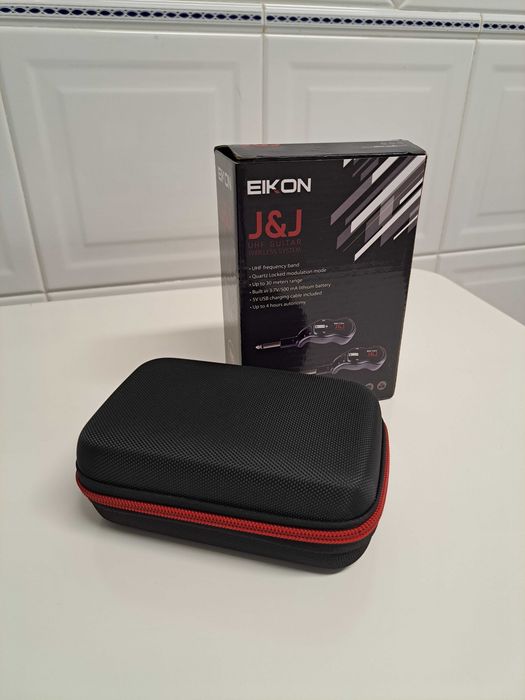 Sistema Wireless Guitarra EIKON J&J UHF – Como Novo