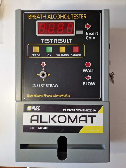Alkomat do lokalu AT-5000 | Wrzutnik 5 zł | Prawie nowy, szybki zwrot