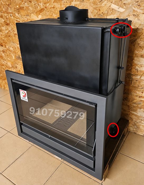 Recuperador Calor 90cm - 29kw Aquecimento Central NOVOS - até 180 Elementos