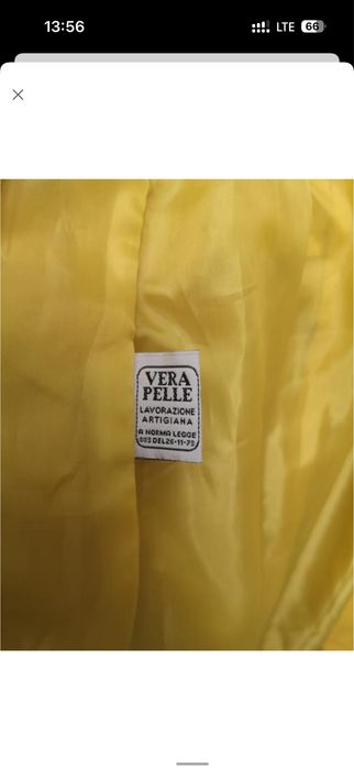 Шкіряний плащ vera pelle італія тренч р.42/S