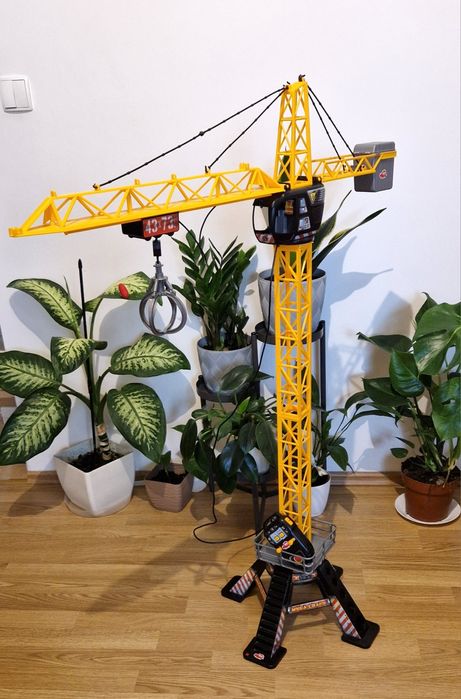 MEGA dźwig Dickie Toys 120 cm – sterowany pilotem, obrót 350°