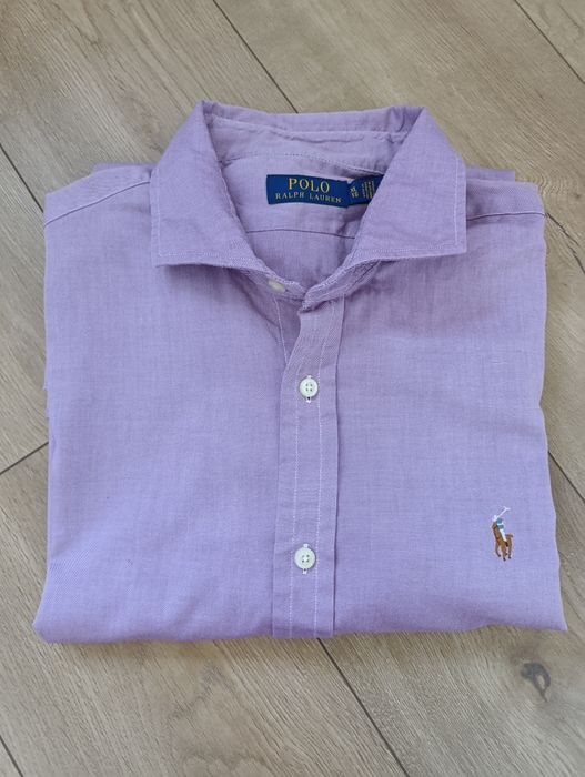 Liliowa koszula męska Ralph Lauren