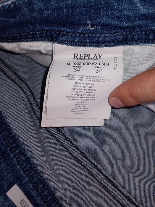 Spodnie męskie jeans Replay Rocco W34 L34