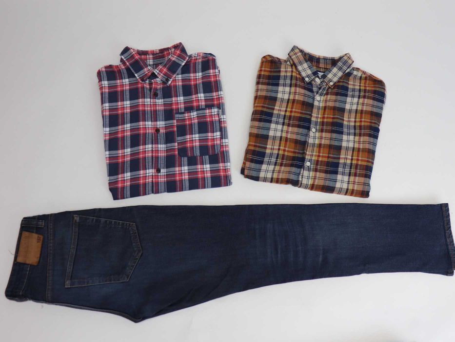 Zestaw 13x koszule TM LEWIN  HARBOUR Marynarka męska Jack & Jones + Spodnie jeansowe W31 L32