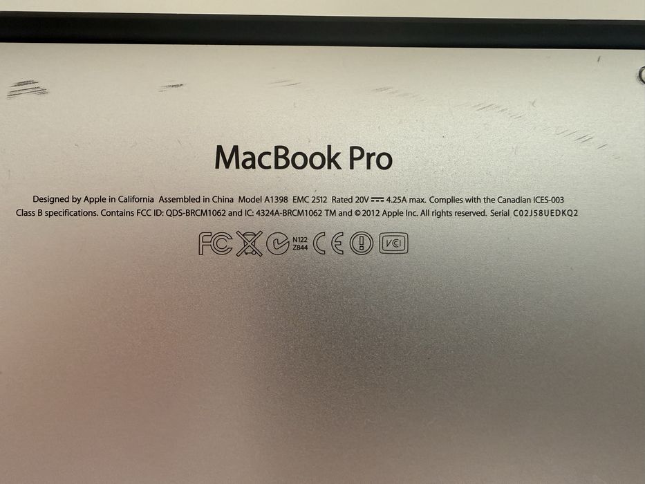 MacBook Pro A1398