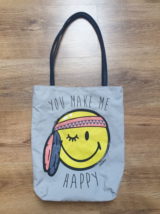 Torba płócienna z nadrukiem Smiley World