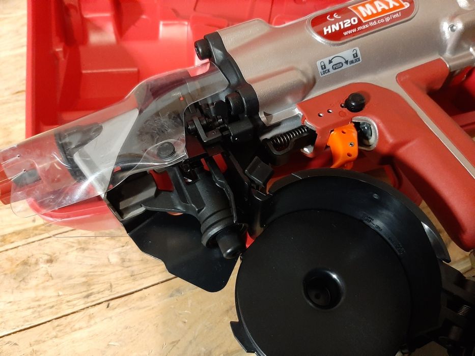 MAX PowerLite HN120 osadzak do betonu stali gwoździarka wysokociśnieni