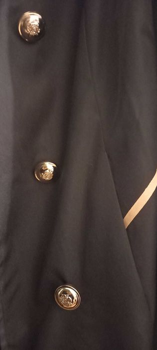 czarny płaszczyk płaszcz elegancki L