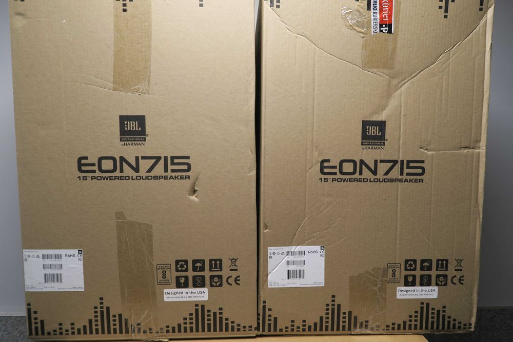 Nowe głośniki JBL EON 715, 1300W,  2sztuki, gwarancja