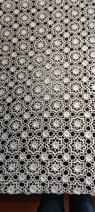 Toalha de mesa em crochê