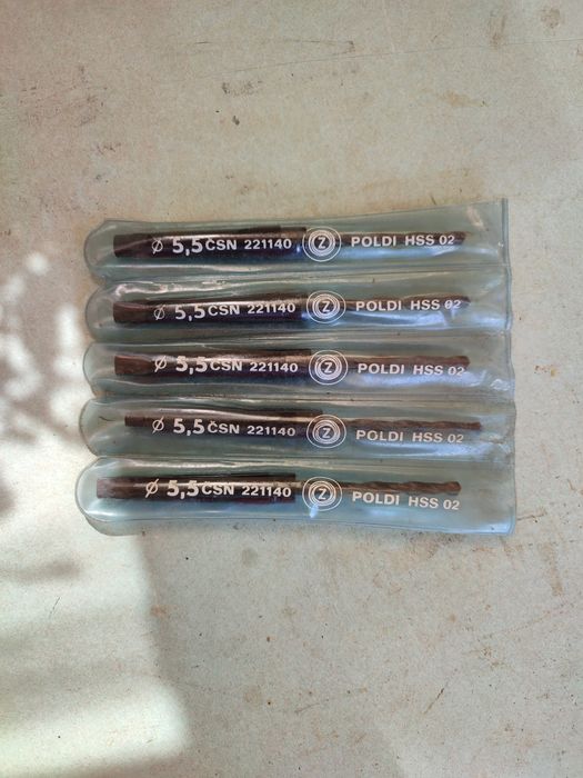 Wiertła stożkowe do metalu HSS02 5.5mm MorsaMK1  5szt.