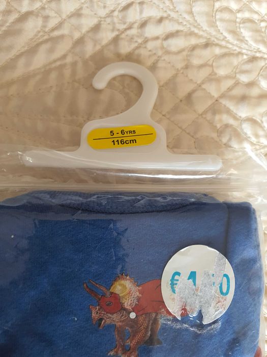 conjunto de camisolas interiores 4- 5 anos