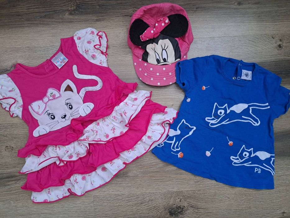 Лот одягу на дівчинку літо 74-80 розмір 20 речей