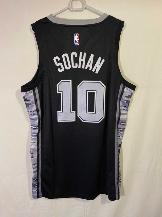 Sochan Spurs Nike Jordan Swingman Jersey NBA M i L City Edition
