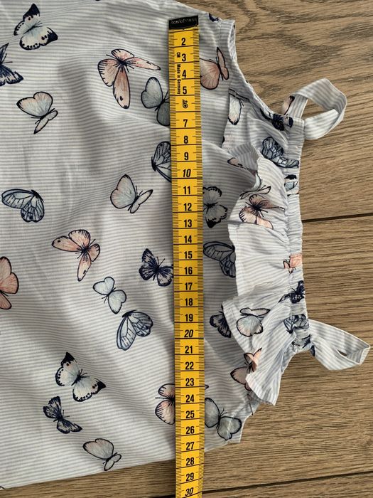 Bluzeczka w motylki + opaska H&M roz 68