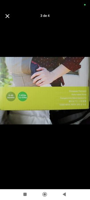 Mochila pra transporte de bebé desde o nascimento