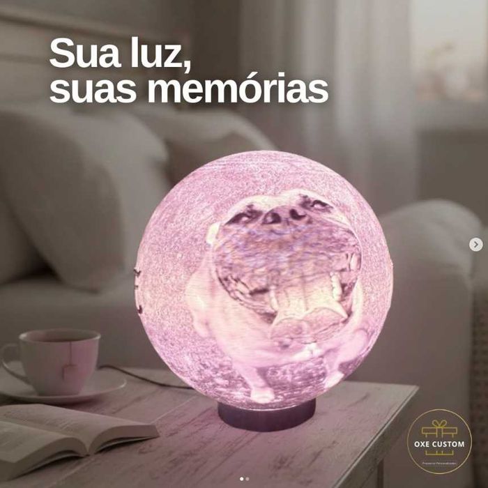 Luminária Lunar Personalizada