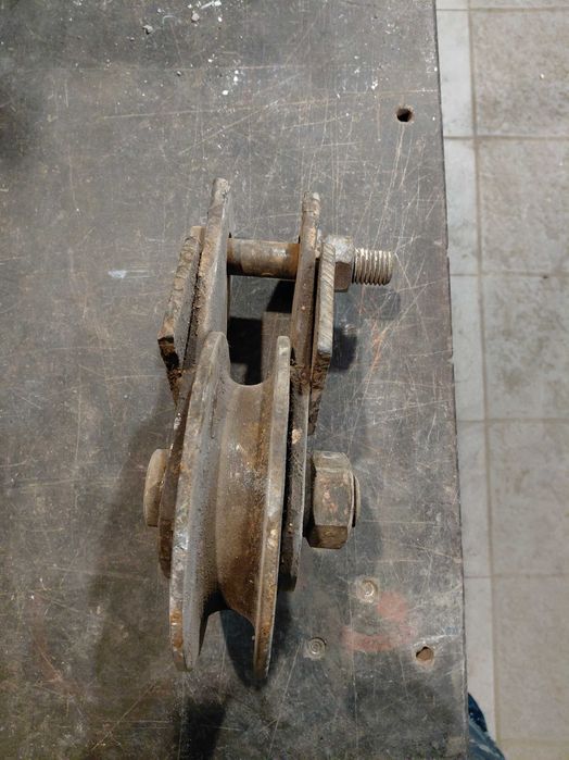 Блок, блочок строительный, ролик, полиспас мощный вес 10 кг