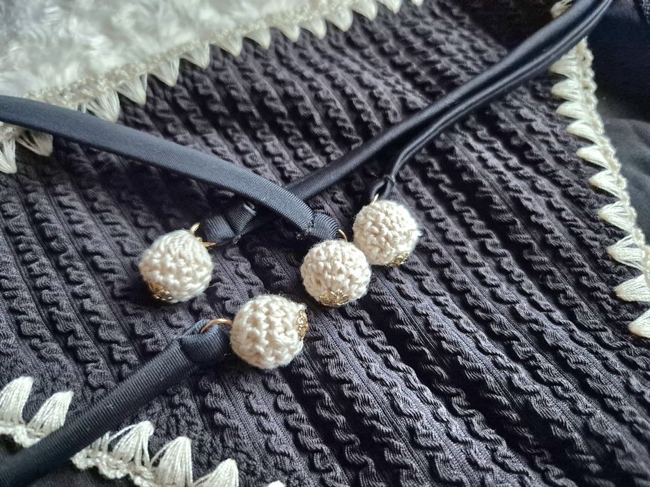 Calzedonia L 90B/85C/80D bicolor 3d czarny boho viral bestseller