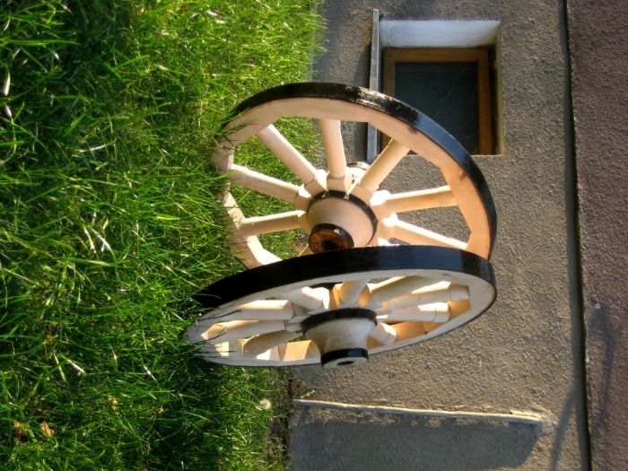 koło drewniane replika