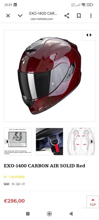 Capacete Scorpion exo 1400 Evo