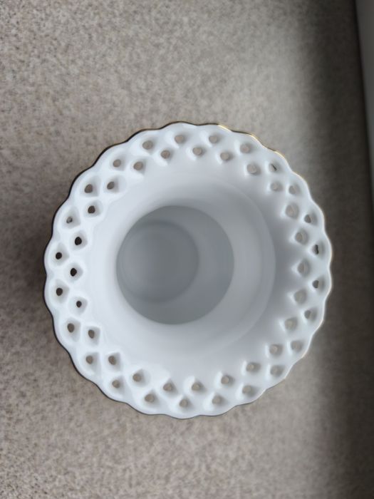 Wazonik ażurowa porcelana Friesische Porzellanmanufaktur