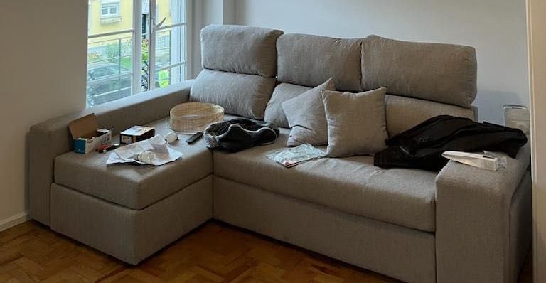 Sofá Chaise Lounge Bege