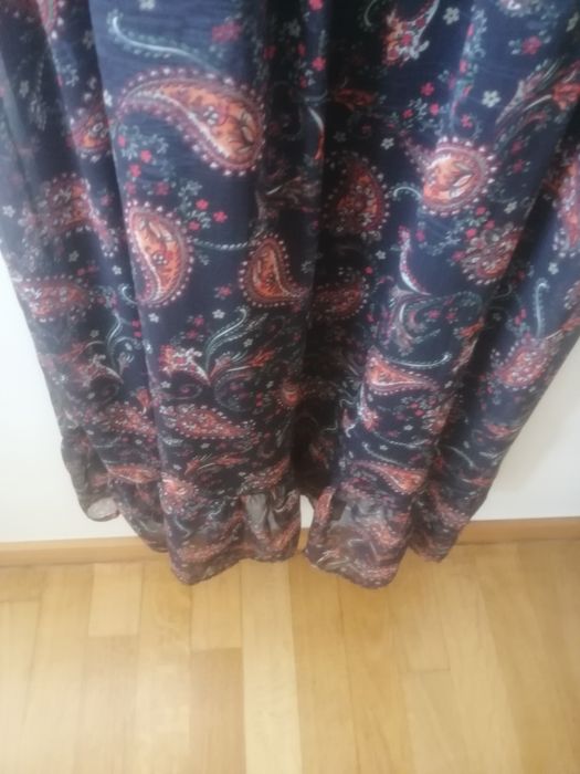 Vestido comprido colorido