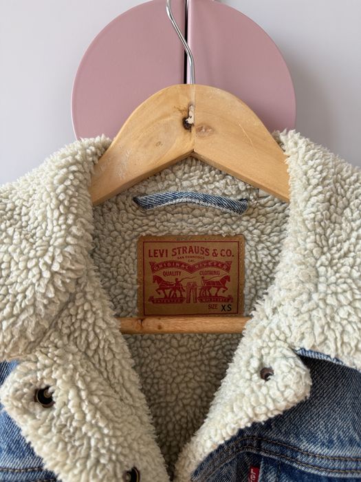 Levi’s jeansowa kurtka z misiem XS