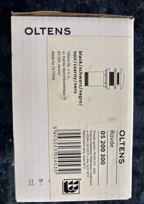 Oltens korek do umywalki klik-klak