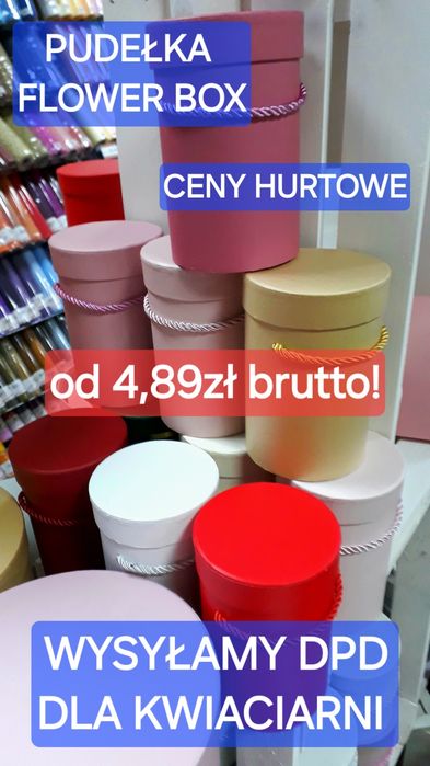Pudełka flower box i welurowe  producent hurtownia