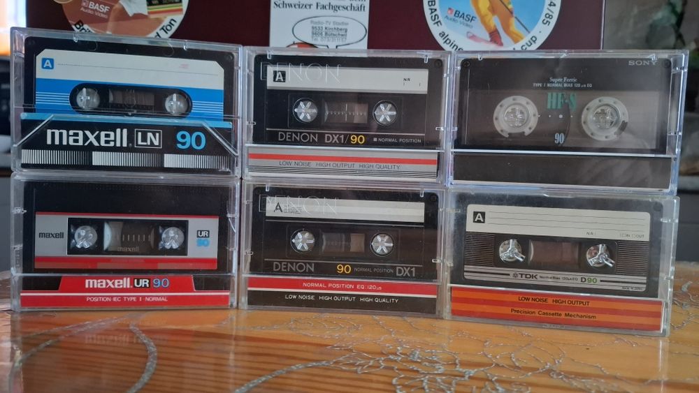 Аудіокасети / аудиокассеты DENON, TDK,  SONY, MAXELL