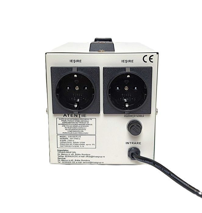 Стабилизатор напряжения релейный Conter SVR-PLUS-500VA 375 Вт 150-270В