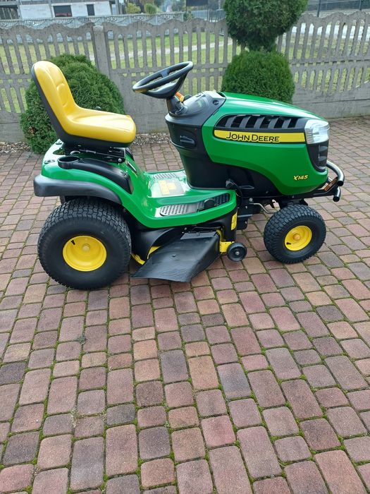 Traktorek kosiarka john deere x145 briggs stratton 19,5 hp pompa oleju