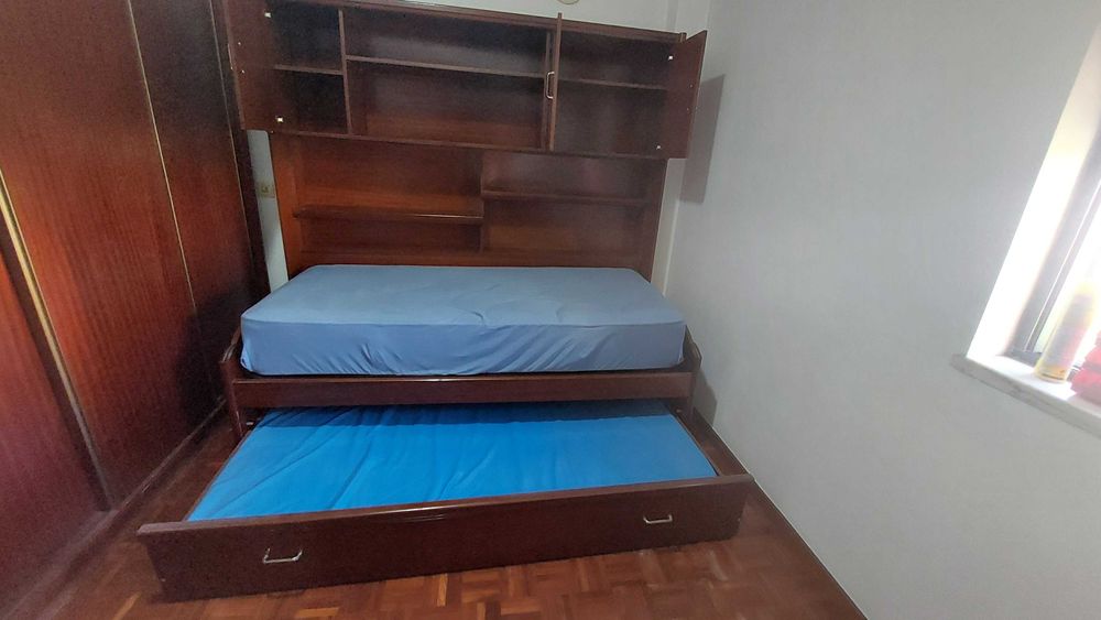 Móvel Cama estúdio solteiro pinho mel