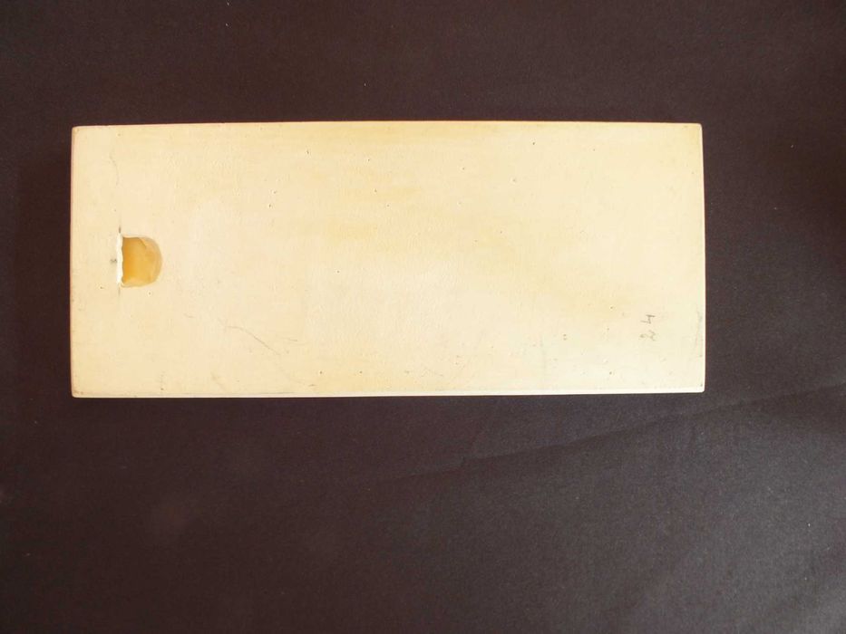 Postmodernizm praca ceramiczna sygnowana biel i czerń L