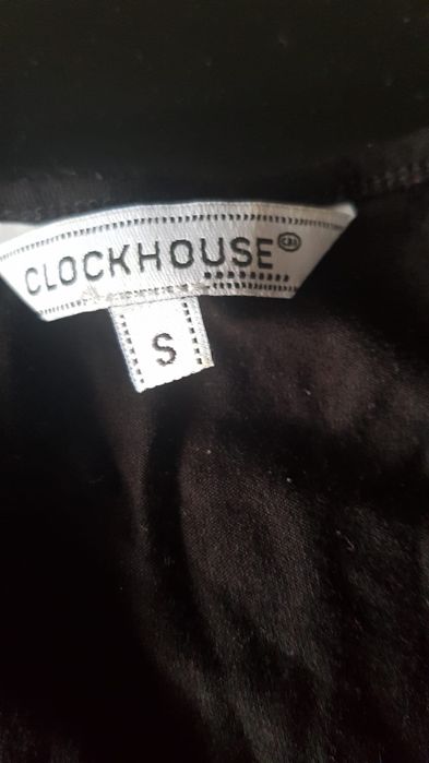 C&A Clockhouse czarna dłuższa bluzka tunika cekiny