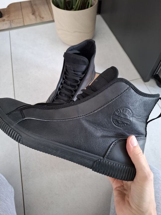Sneakersy trampki wysokie, Diverse, czarne męskie r.43 stan idealny