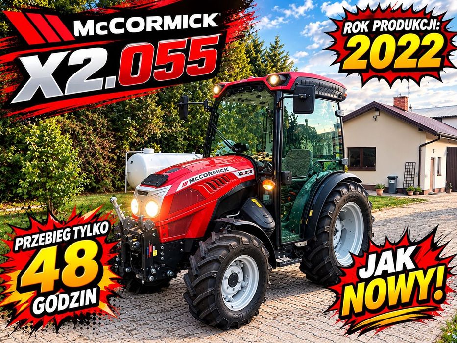 McCormick X2.055  Nowy Demo przebieg 48 godzin, sadowniczy, komunalny, ogrodniczy,
