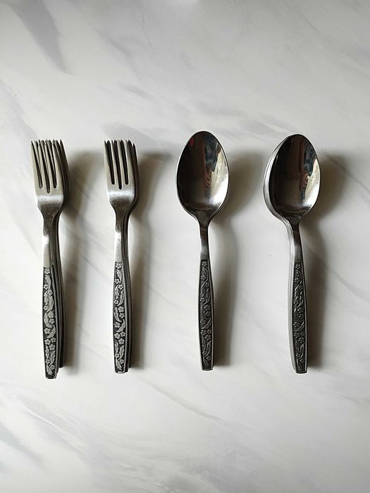 Набор вилок и ложек (6+6) столовые  нержавейка со знаком качества