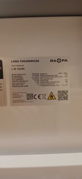 Lada Chłodnicza PARA L-B/122/90